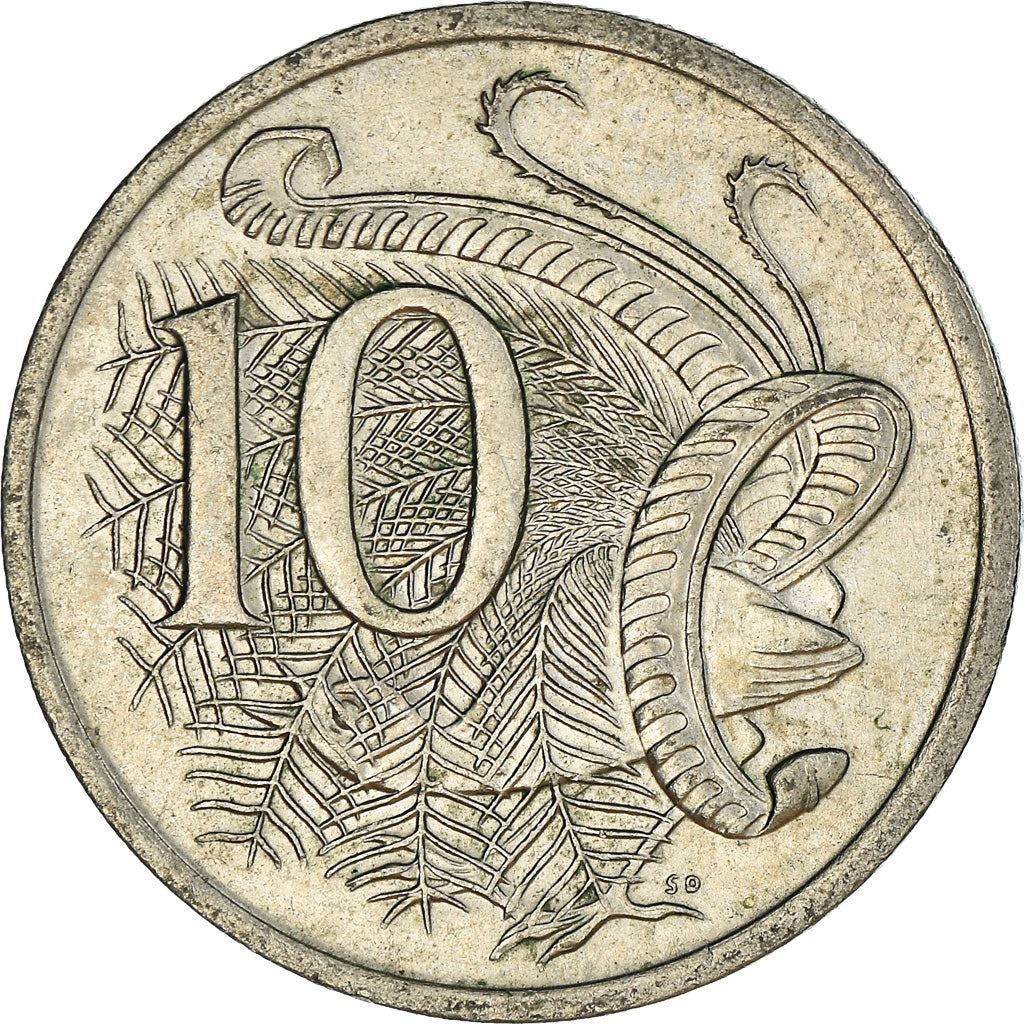 Australia Coin | 10 Cents | Elizabeth II | Superb Lyrebird | KM65 | 1966 - 2019