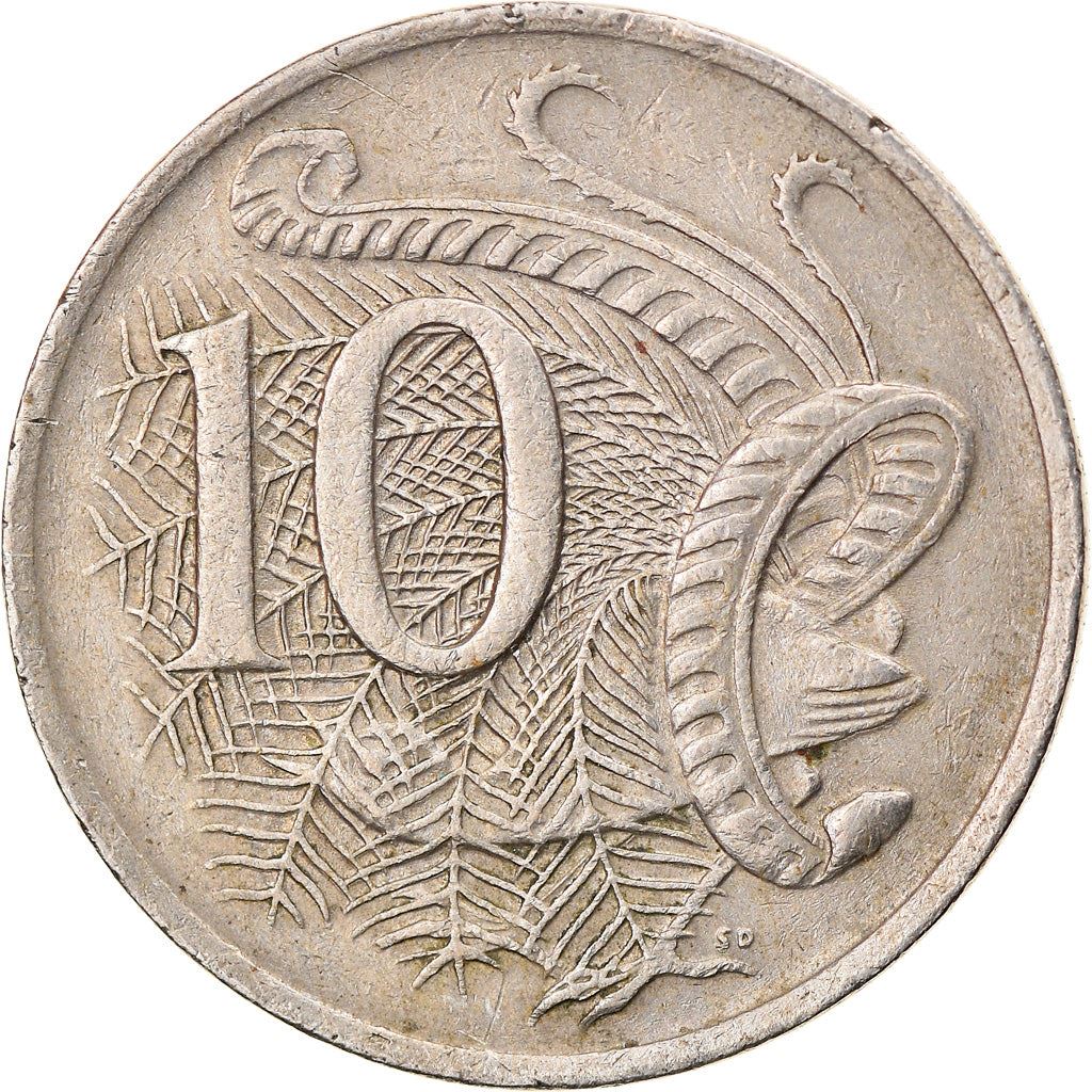 Australia Coin | 10 Cents | Elizabeth II | Superb Lyrebird | KM65 | 1966 - 2019