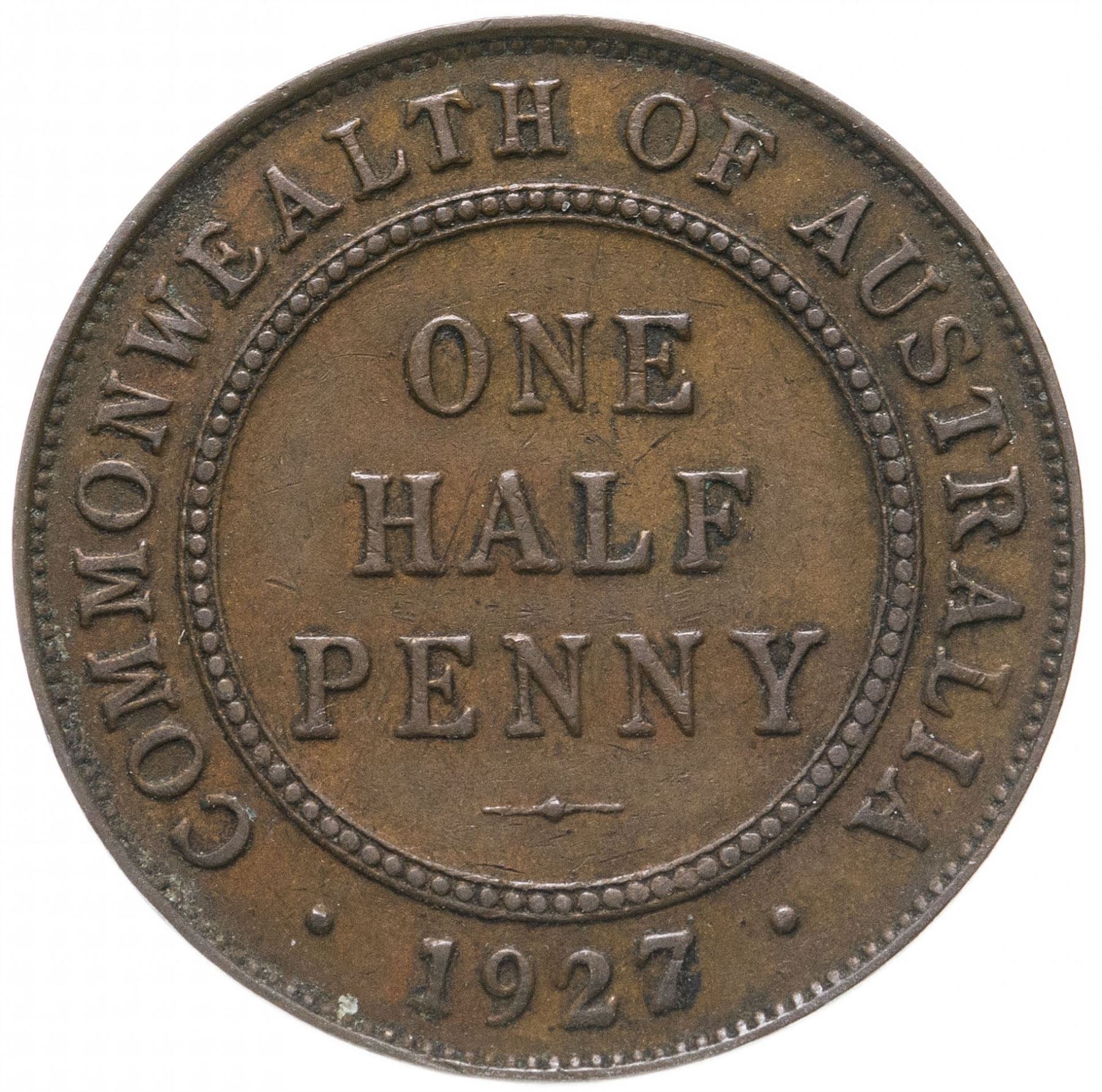 Australia Coin | ½ Penny | George V | KM22 | 1911 - 1936