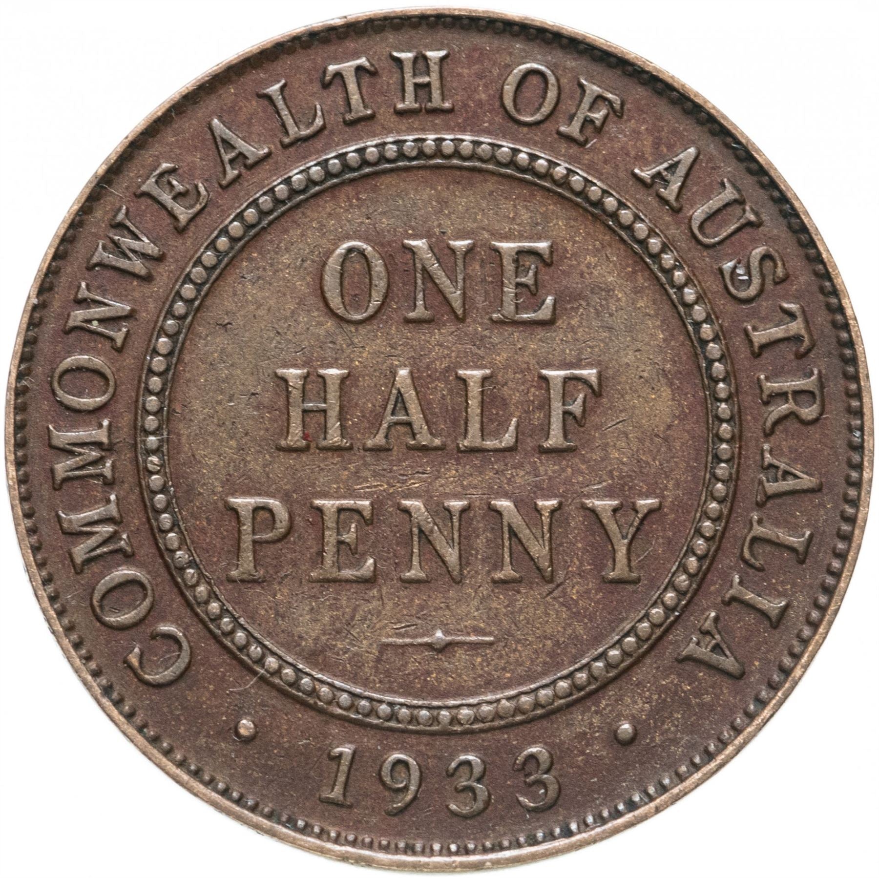 Australia Coin | ½ Penny | George V | KM22 | 1911 - 1936