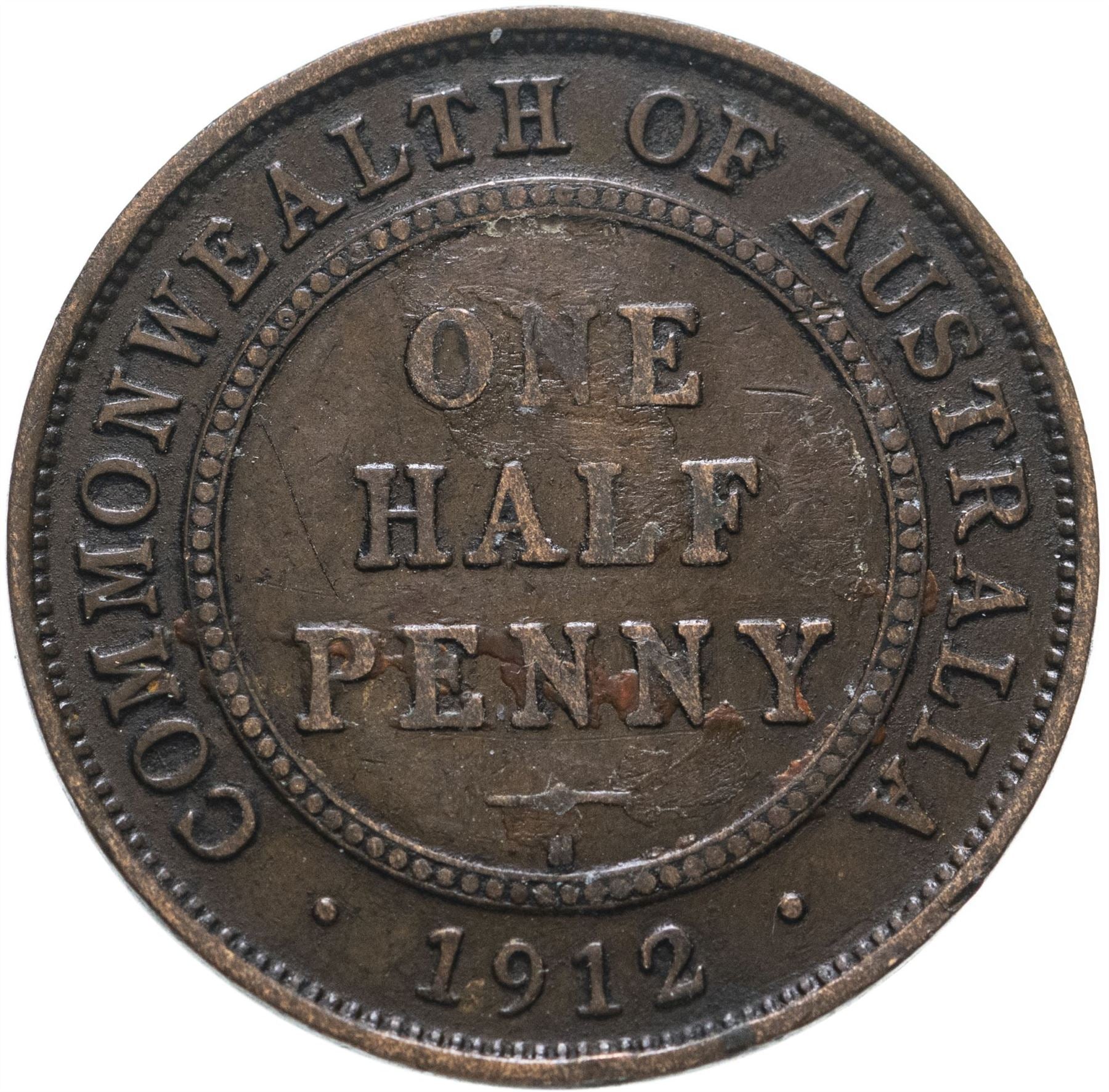 Australia Coin | ½ Penny | George V | KM22 | 1911 - 1936