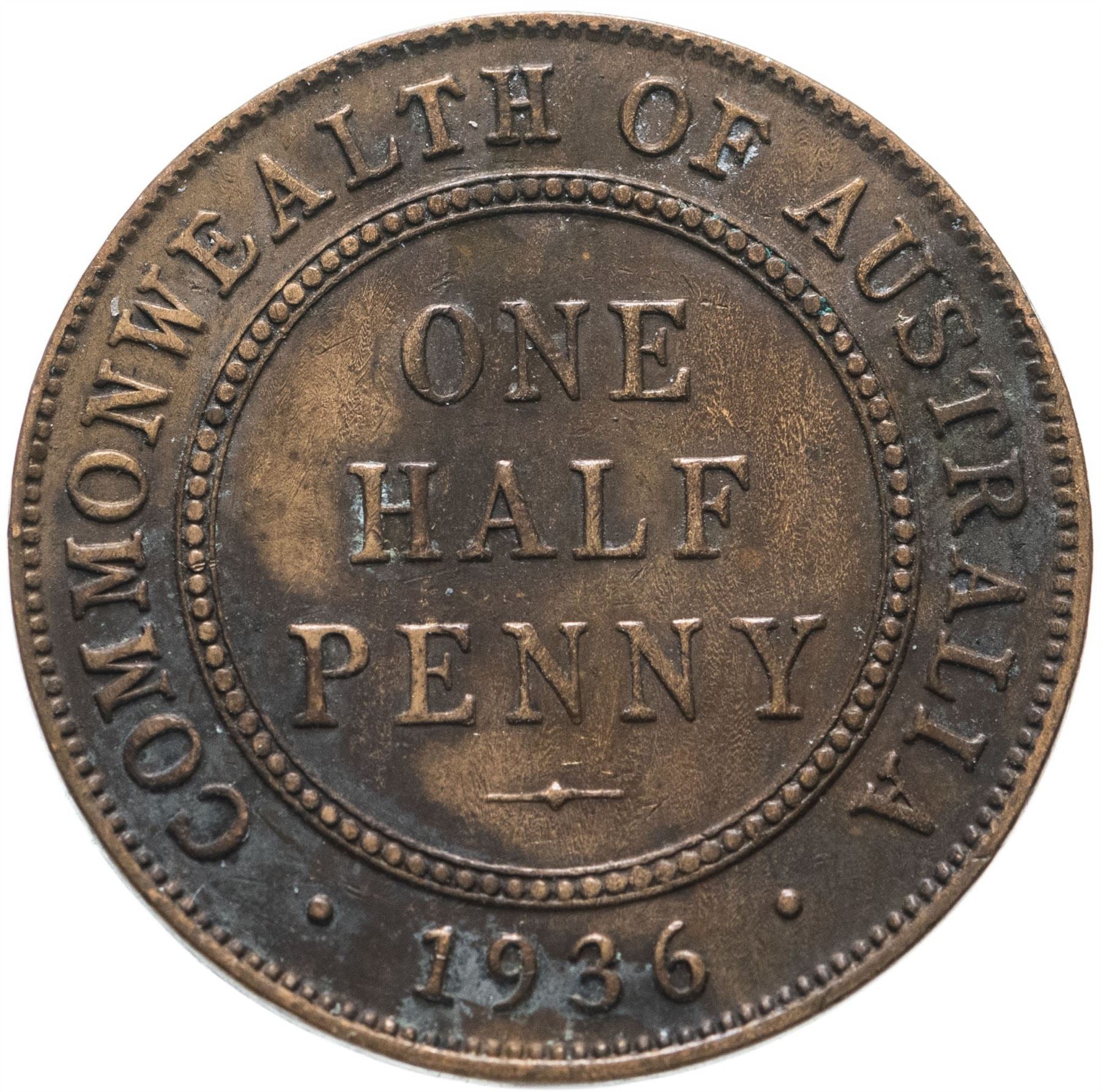 Australia Coin | ½ Penny | George V | KM22 | 1911 - 1936