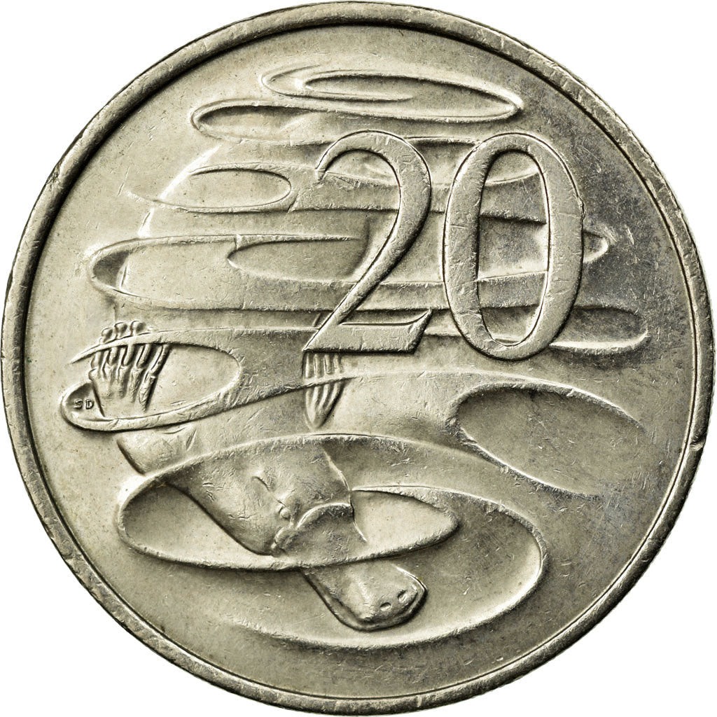 Australia Coin | 20 Cents | Elizabeth II | Platypus | KM403 | 1999 - 2019