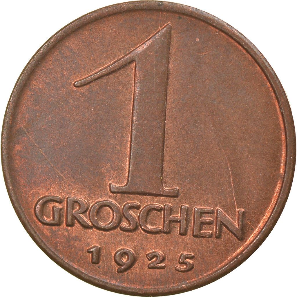 Austria 1 Groschen Coin | Crowned Eagle | KM2836 | 1925 - 1938