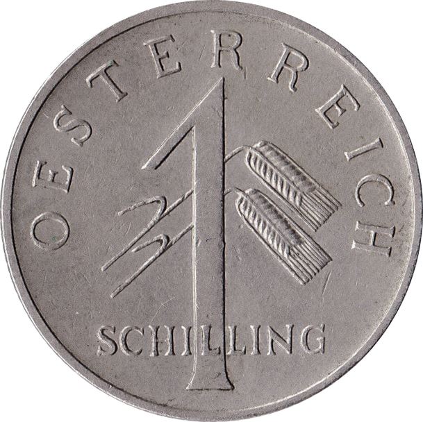 Austria 1 Schilling Coin | Grain | KM2851 | 1934 - 1935