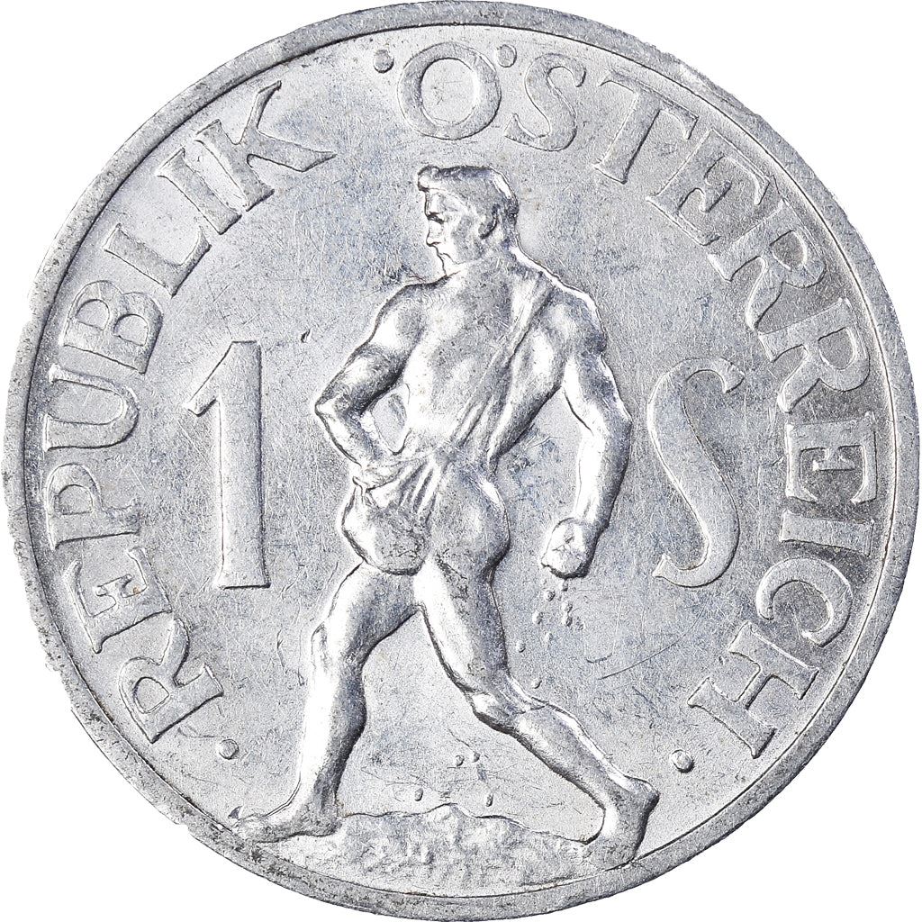 Austria 1 Schilling Coin | Sower | KM2871 | 1946 - 1957