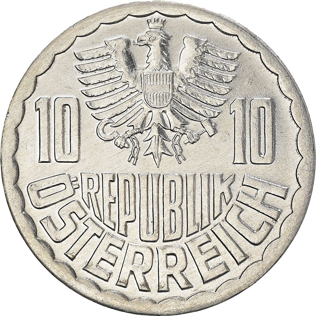 Austria 10 Groschen Coin | KM2878 | 1951 - 2001