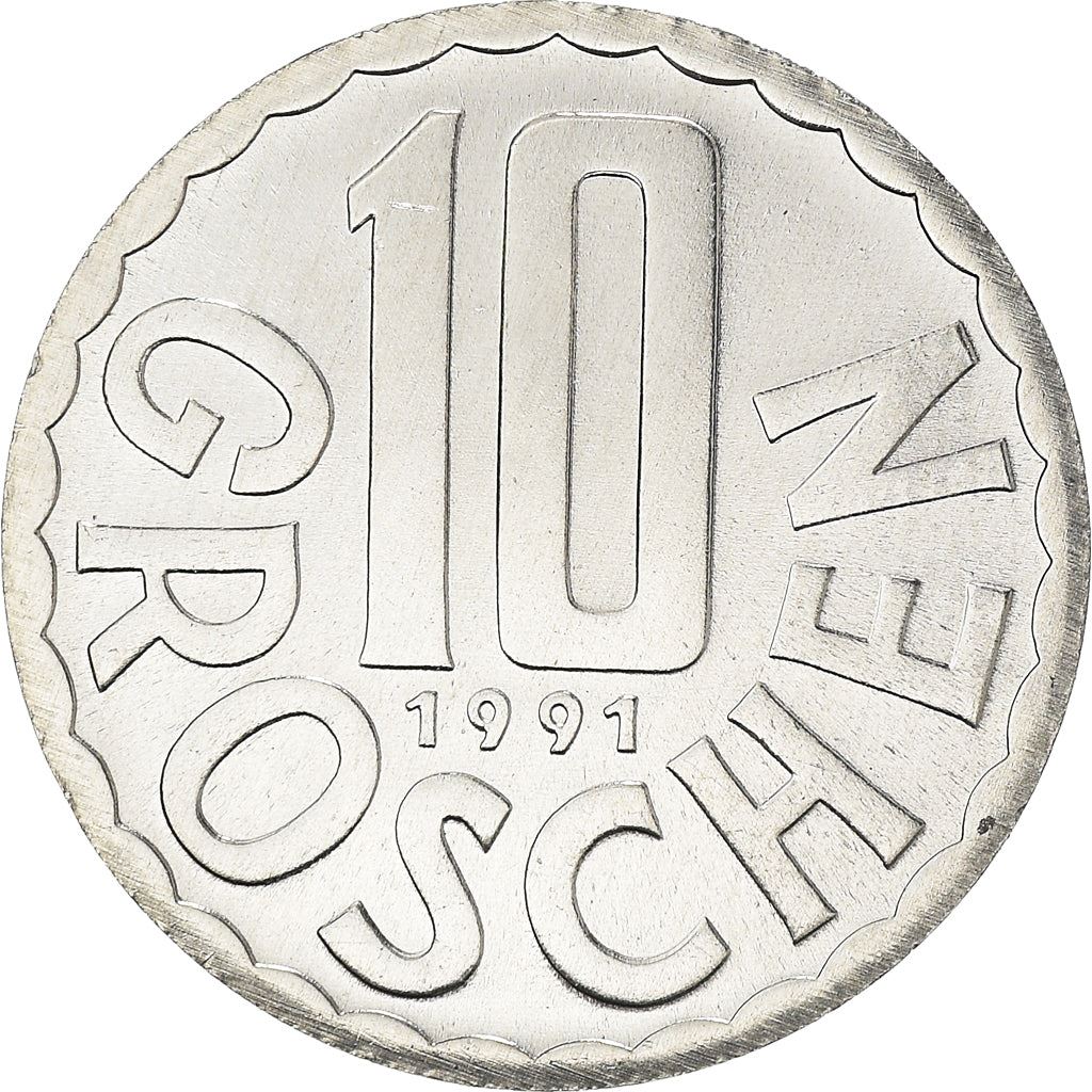 Austria 10 Groschen Coin | KM2878 | 1951 - 2001