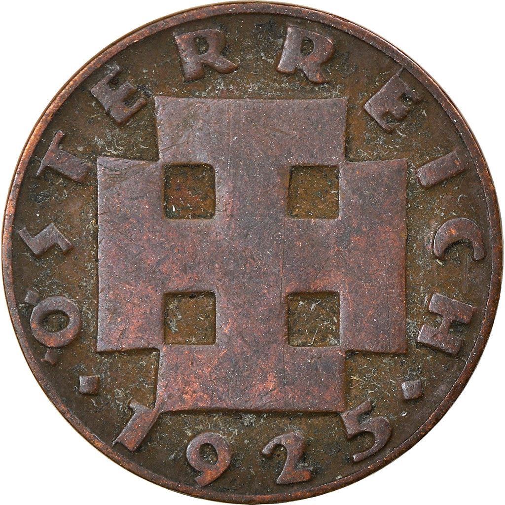 Austria 2 Groschen Coin | Cross Potent | KM2837 | 1925 - 1938