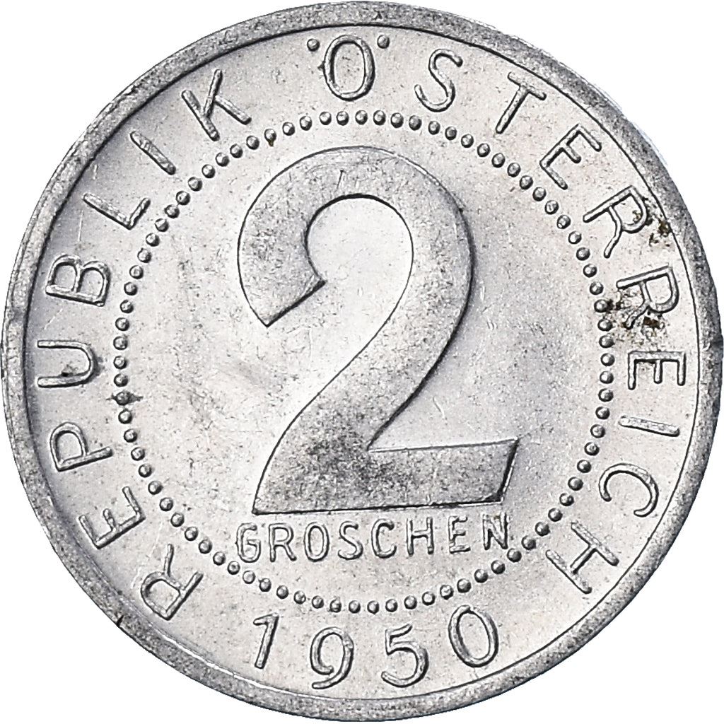 Austria 2 Groschen Coin | KM2876 | 1950 - 1994