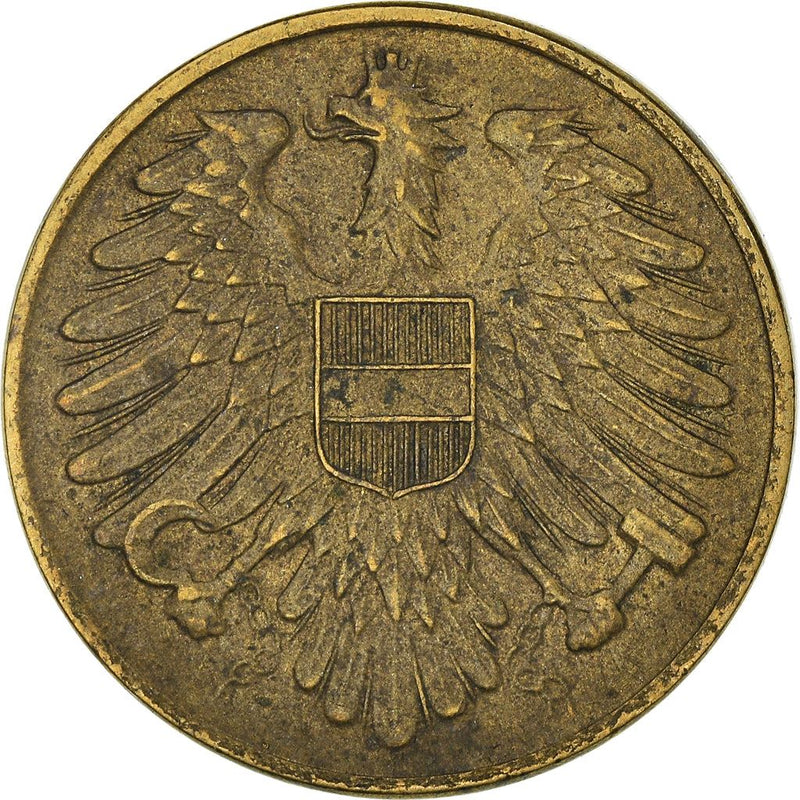 Austria 20 Groschen Coin KM2877 1950 1954