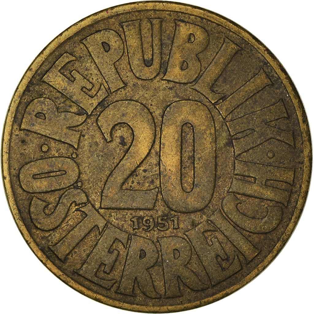 Austria | 20 Groschen Coin | KM2877 | 1950 - 1954