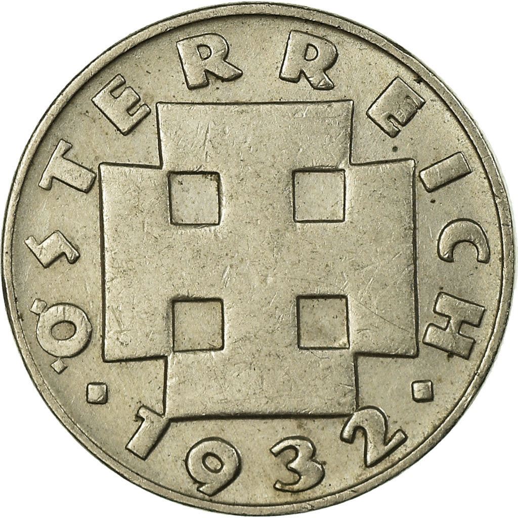 Austria 5 Groschen Coin | Cross Potent | KM2846 | 1931 - 1938