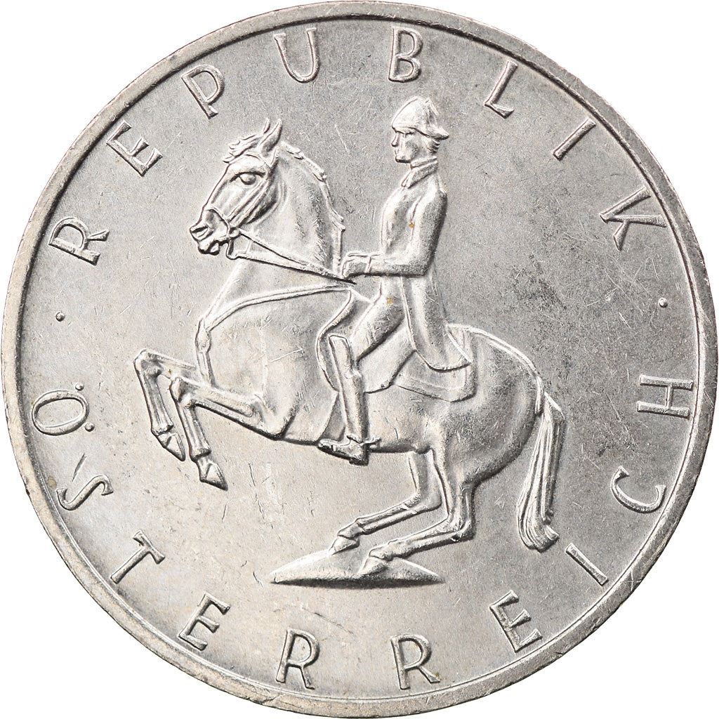 Austria 5 Schilling Coin | Lipizzaner Stallion | KM2889a | 1968 - 2001