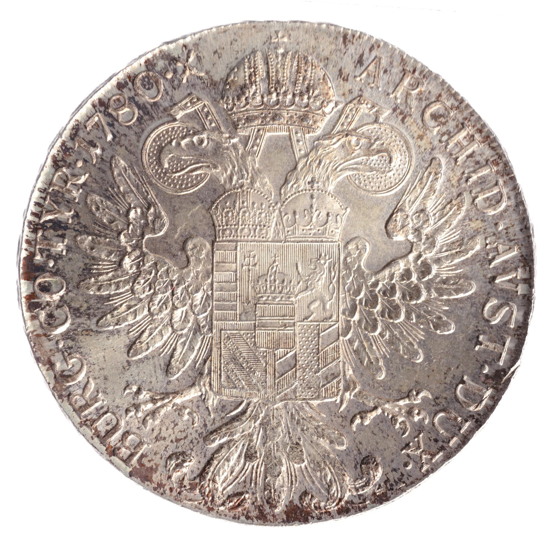 Austria Habsburg | 1 Thaler Coin | Maria Theresia | KM:T1 | 1780