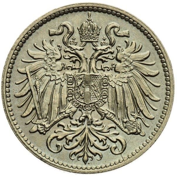 Austrian Empire | 10 Hellers Coin | Habsburg-Lorraine Shield | Oak Wreath | Km:2822 | 1915 - 1916