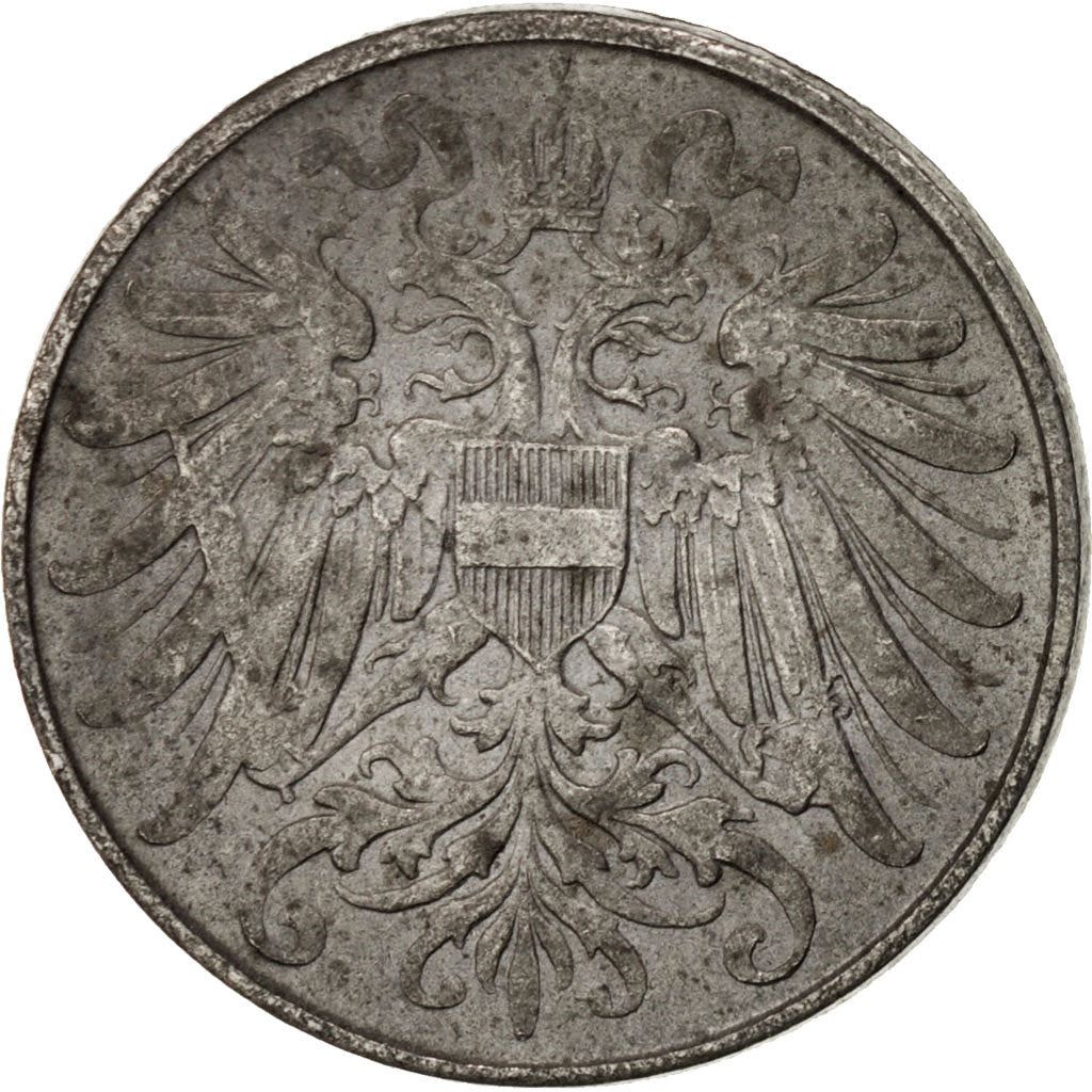 Austrian Empire | 2 Hellers Coin | Austrian Escutcheon | Km:2824 | 1916 - 1918