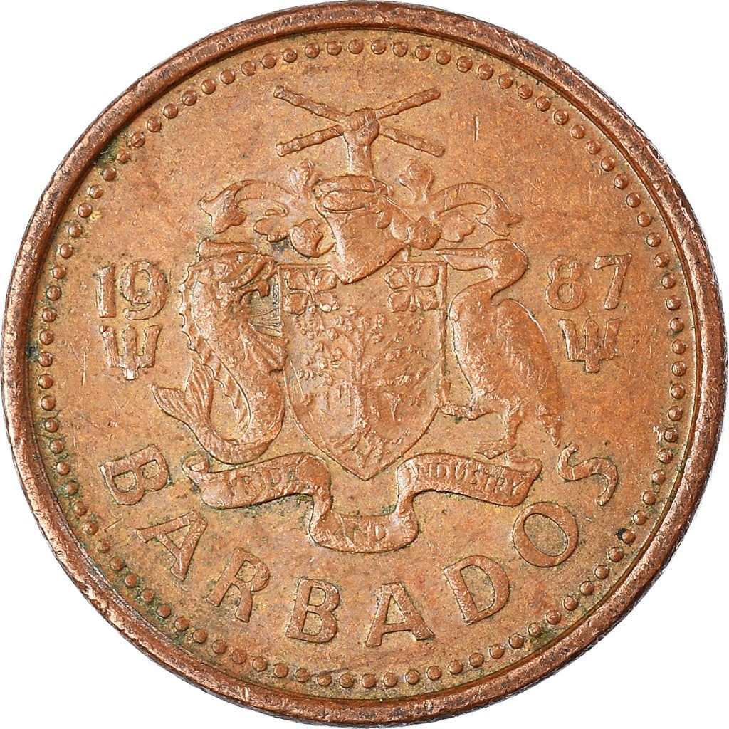 Barbados | 1 Cent Coin | Trident | Km:10 | 1973 - 1991