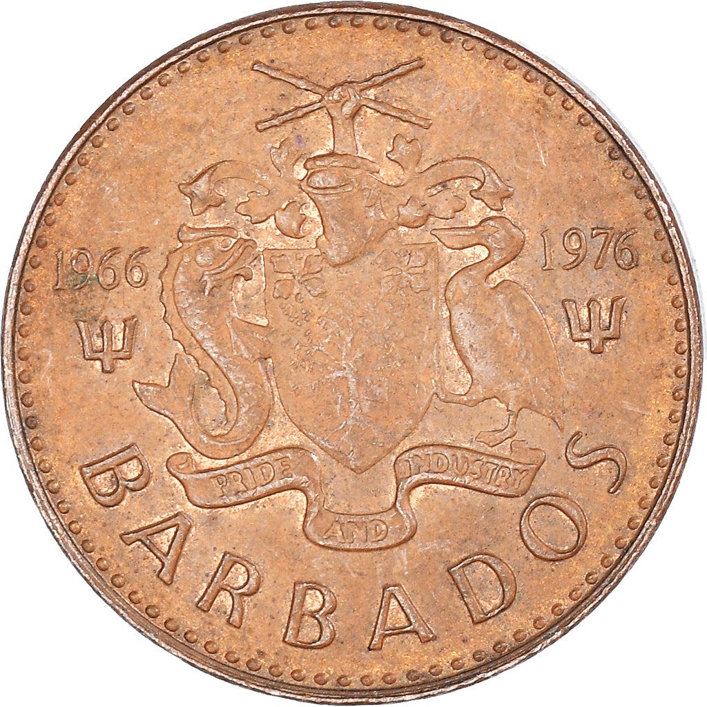 Barbados | 1 Cent Coin | Trident | Km:10 | 1973 - 1991