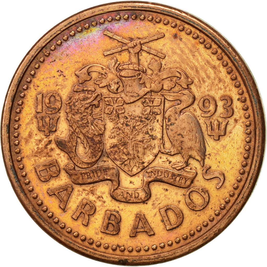 Barbados | 1 Cent Coin | Trident | Km:10A | 1992 - 2007