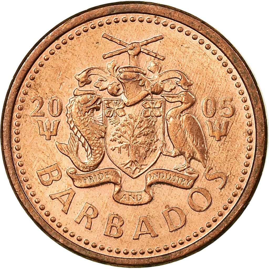 Barbados | 1 Cent Coin | Trident | Km:10A | 1992 - 2007