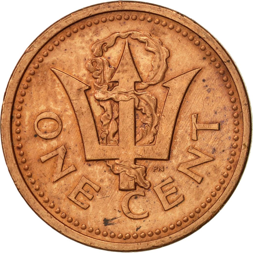 Barbados | 1 Cent Coin | Trident | Km:10A | 1992 - 2007