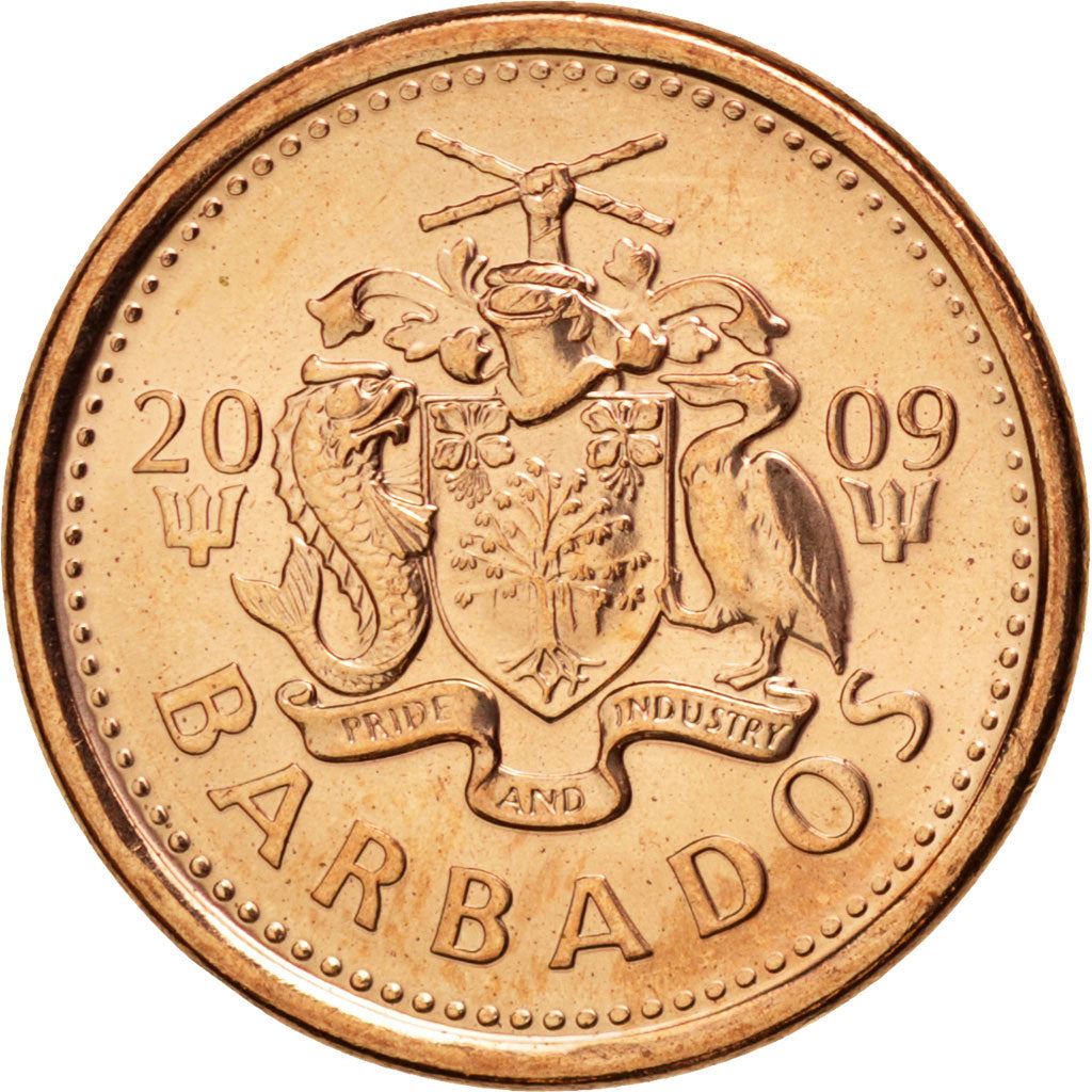 Barbados | 1 Cent Coin | Trident | Km:10B | 2007 - 2012