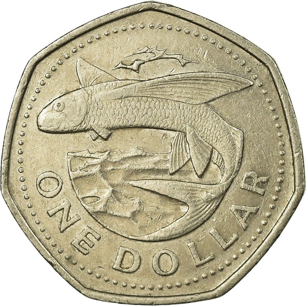 Barbados | 1 Dollar Coin | Flying fish | Km:14.2 | 1988 - 2005