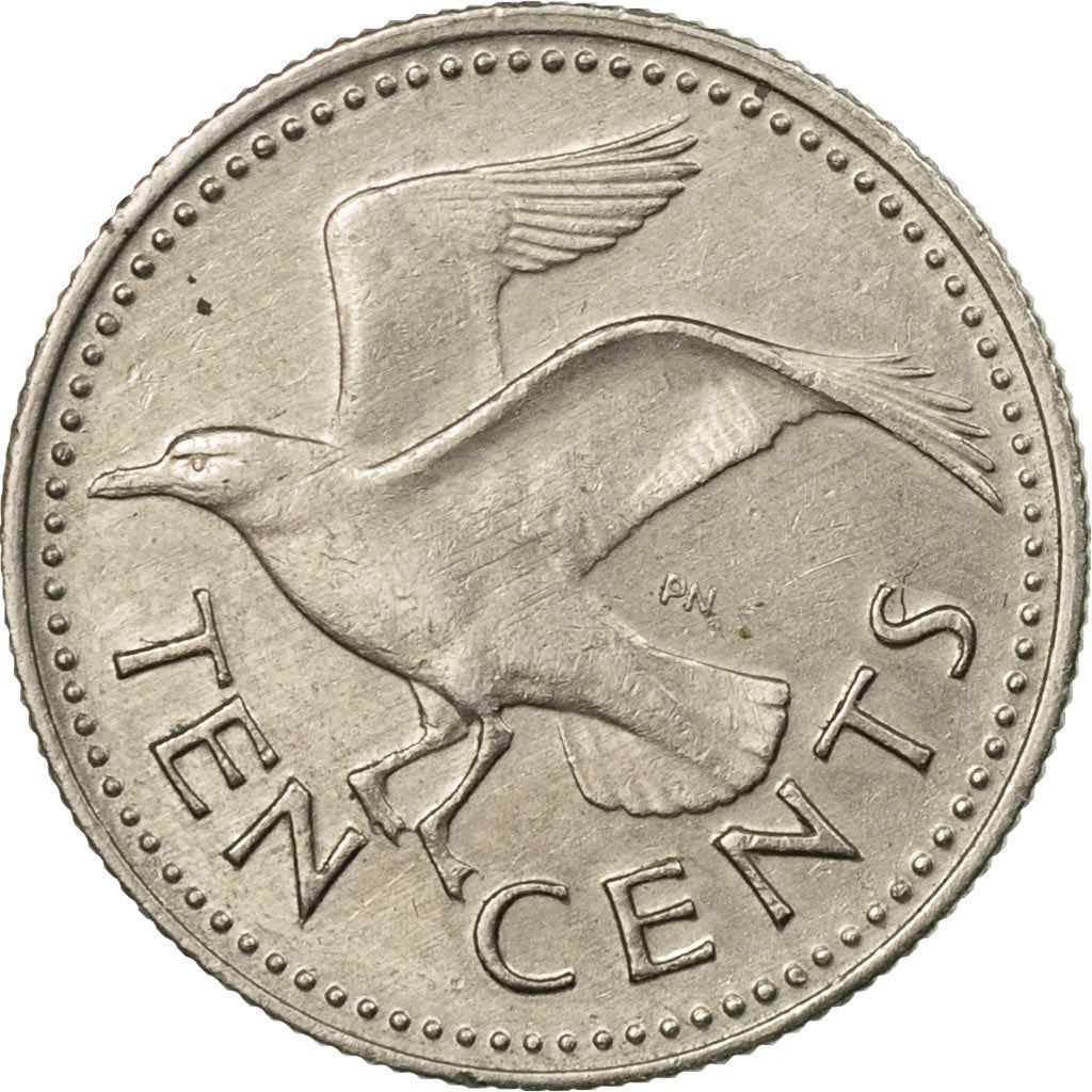 Barbados | 10 Cents Coin | Gull | Km:12 | 1973 - 2005