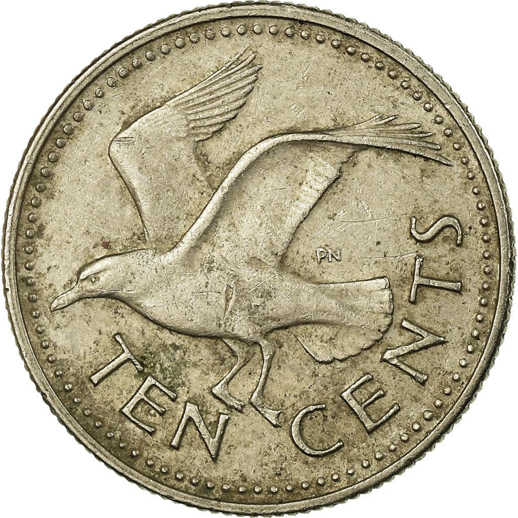 Barbados | 10 Cents Coin | Gull | Km:12 | 1973 - 2005