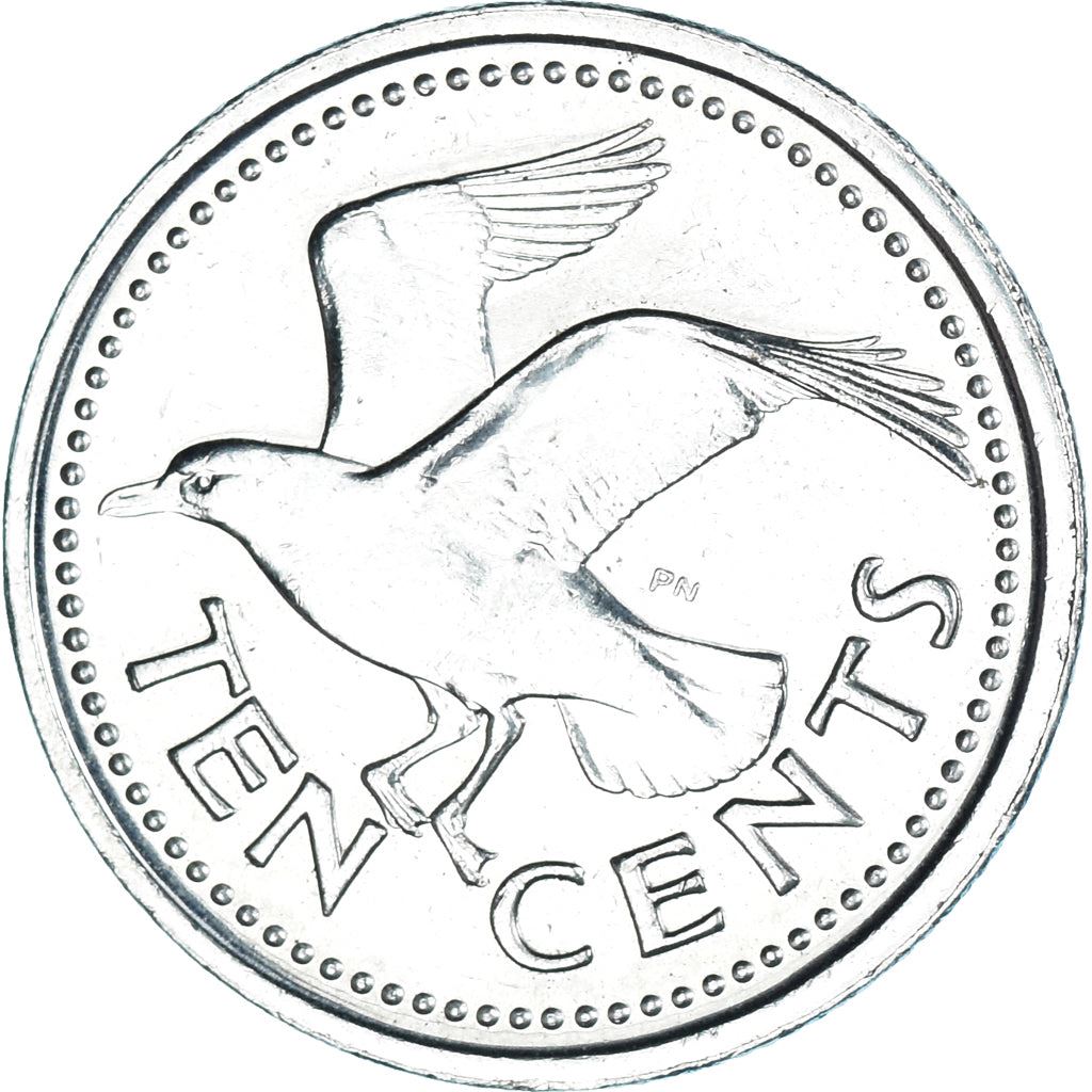 Barbados | 10 Cents Coin | Gull | Km:12A | 2007 - 2022