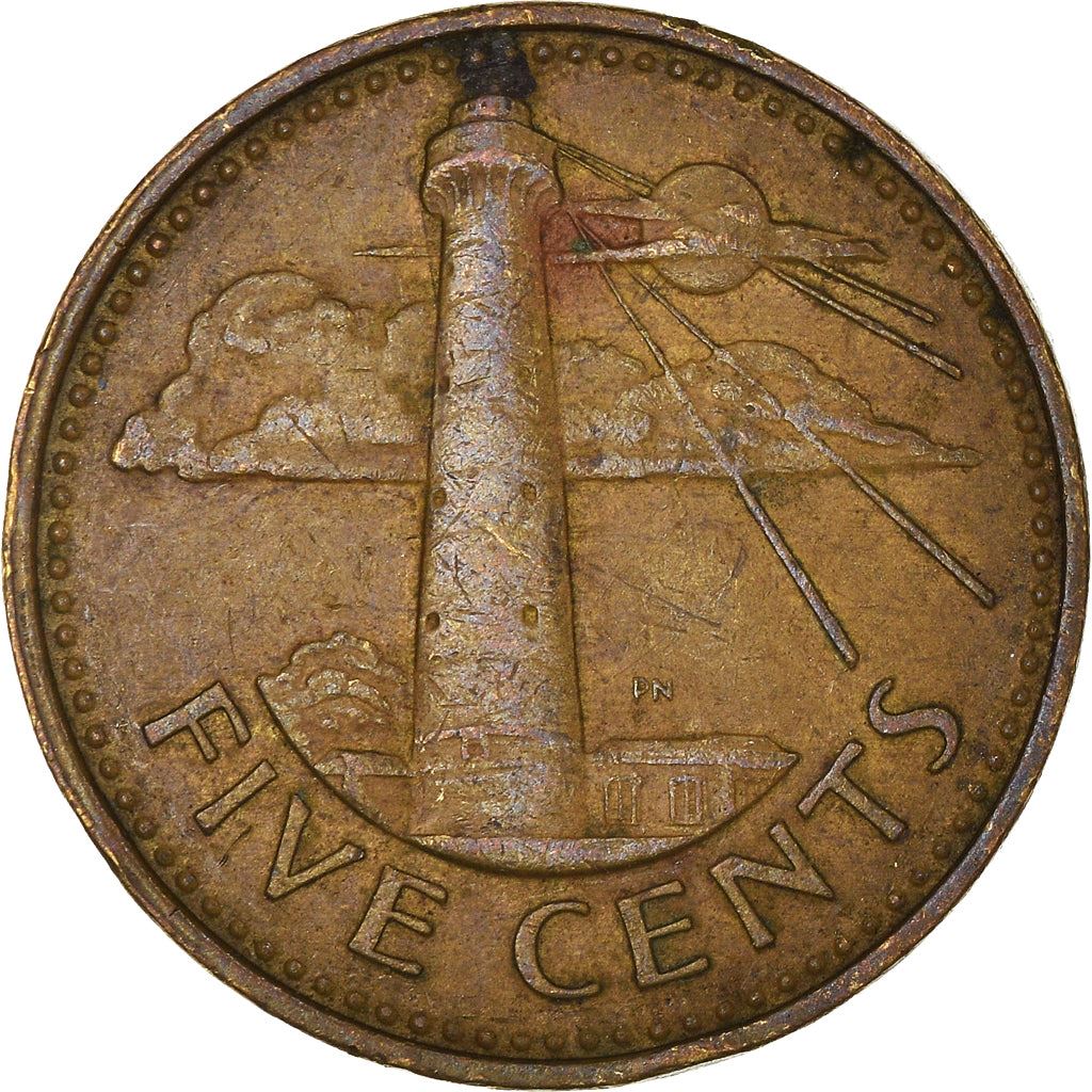 Barbados | 5 Cents Coin | Lighthouse | Km:11 | 1973 - 2007