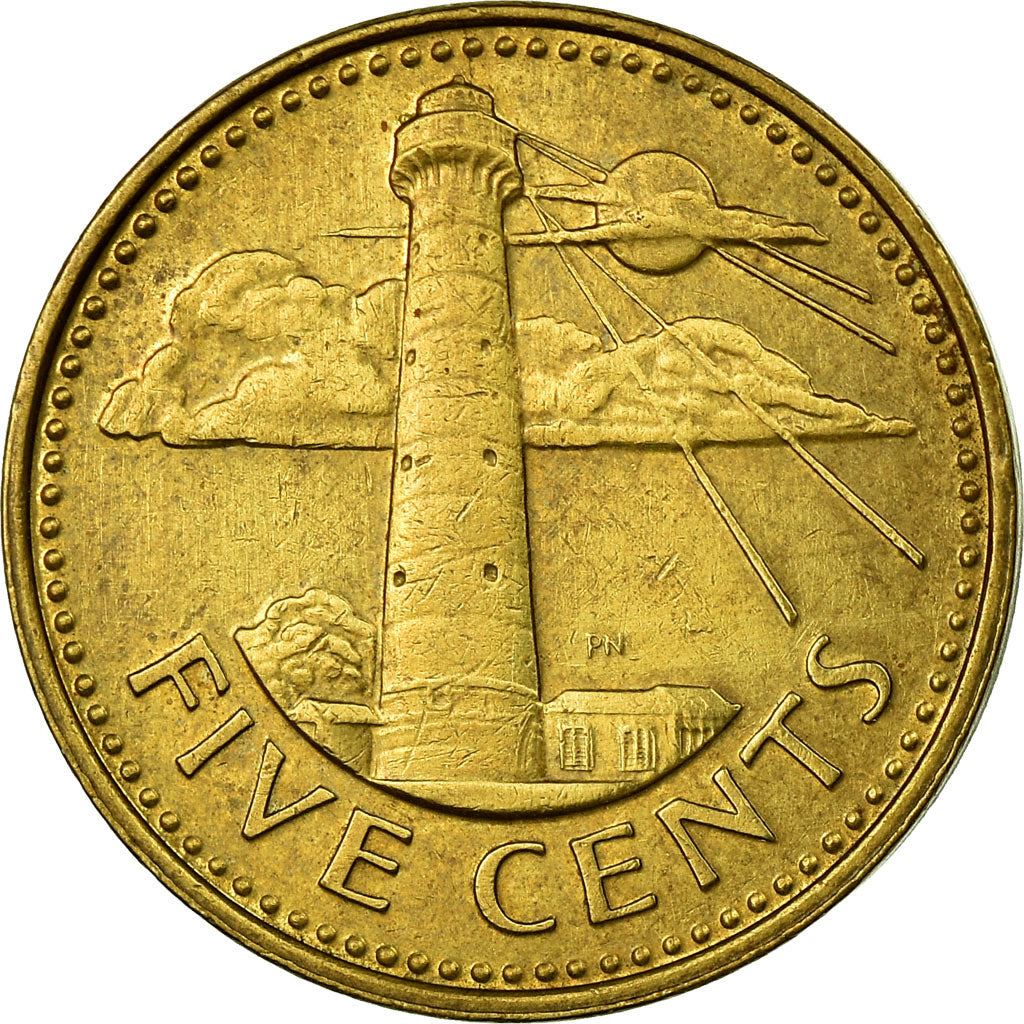 Barbados | 5 Cents Coin | Lighthouse | Km:11 | 1973 - 2007