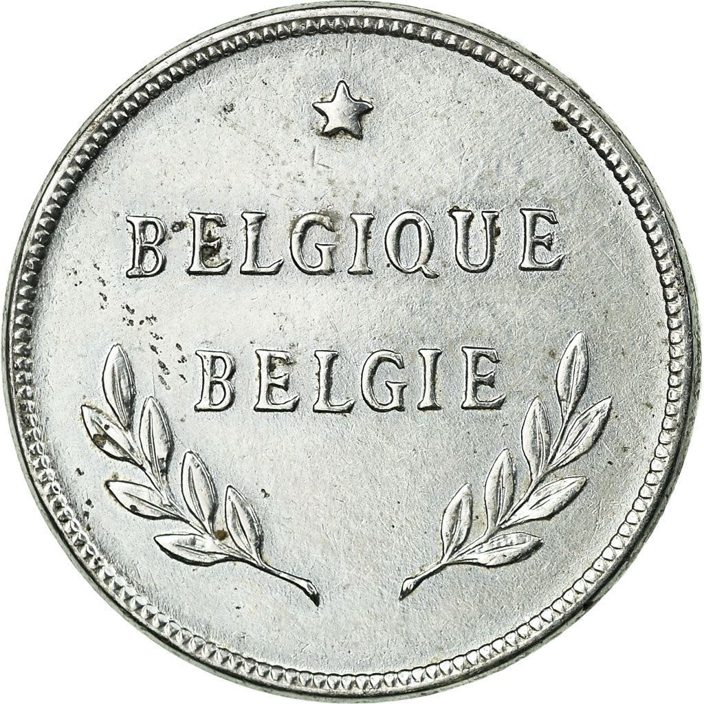 Belgian 2 Francs Allied Occupation Coinage | Olive branch | Star | KM133 | 1944