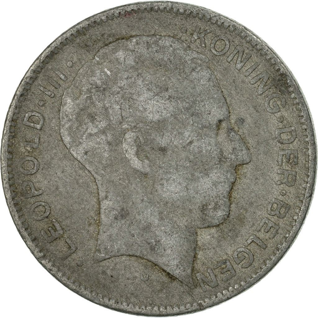 Belgian 5 Francs Coin | Leopold III Belgie | KM130 | 1941 - 1947