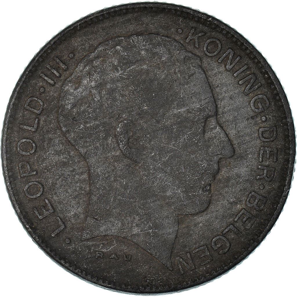 Belgian 5 Francs Coin | Leopold III Belgie | KM130 | 1941 - 1947