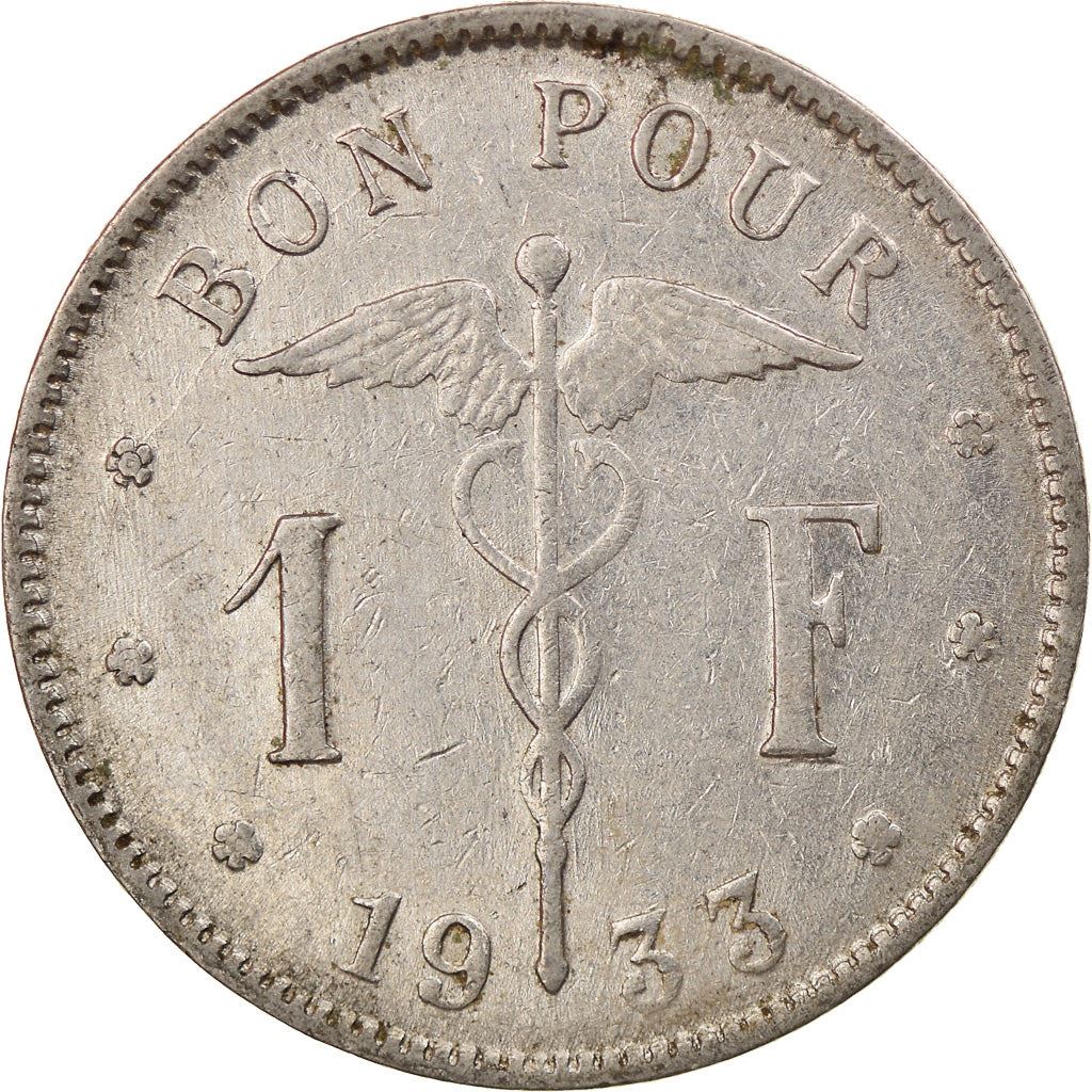 Belgian Coin 1 Franc - Albert I Belgique | Libertine | Sword | KM89 | 1922 - 1934