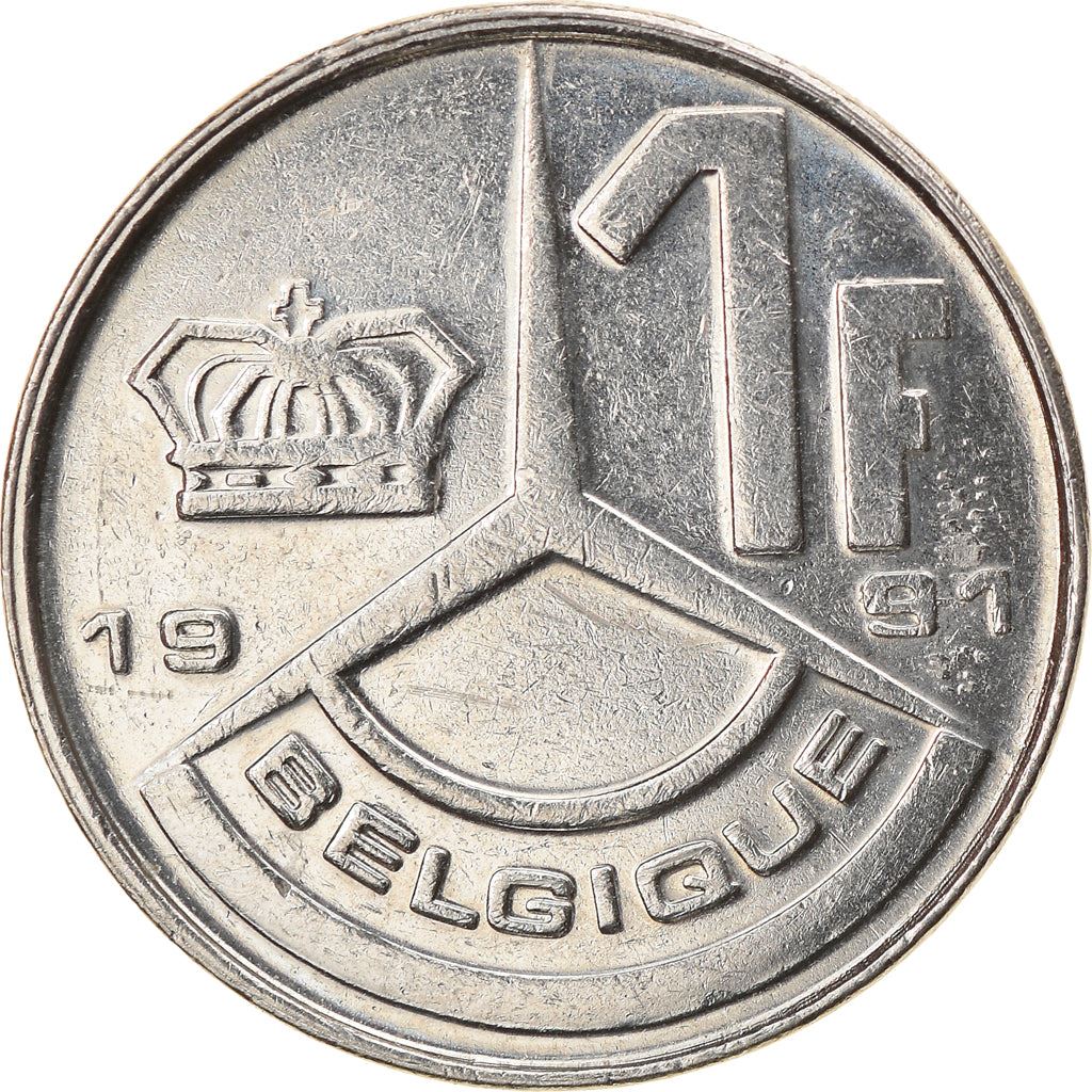 Belgian Coin 1 Franc - Baudouin I Belgique | Star | KM170 | 1989 - 1993