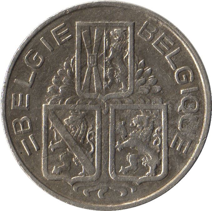 Belgian Coin 1 Franc - Léopold BELGIQUE | West-Flanders | Namur | KM120 | 1939 - 1940