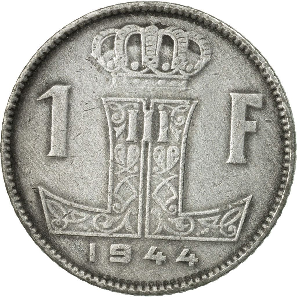 Belgian Coin 1 Franc - Léopold III BELGIQUE | Escutcheon | Acorns | KM128 | 1942 - 1947