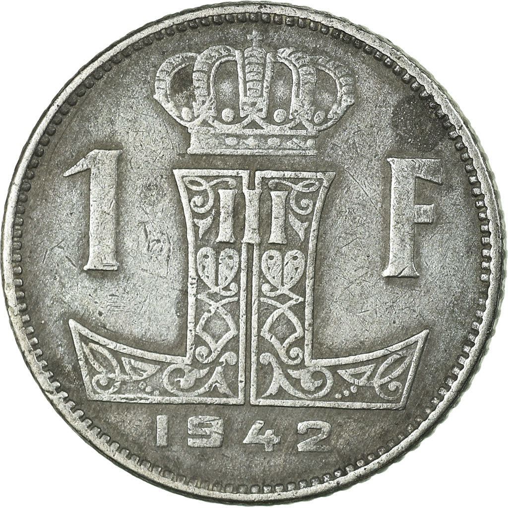 Belgian Coin 1 Franc - Léopold III BELGIQUE | Escutcheon | Lion | KM127 | 1941 - 1947