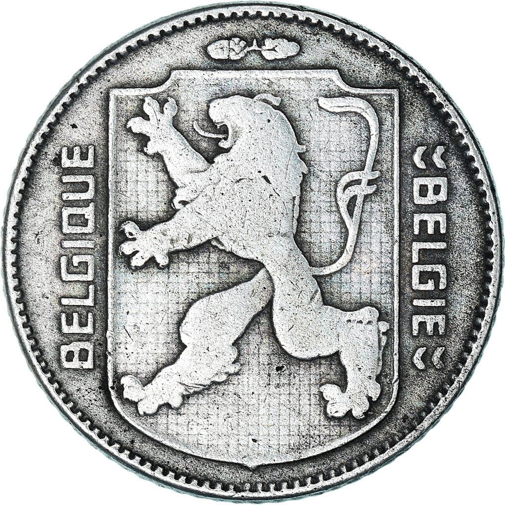 Belgian Coin 1 Franc - Léopold III BELGIQUE | Escutcheon | Lion | KM127 | 1941 - 1947