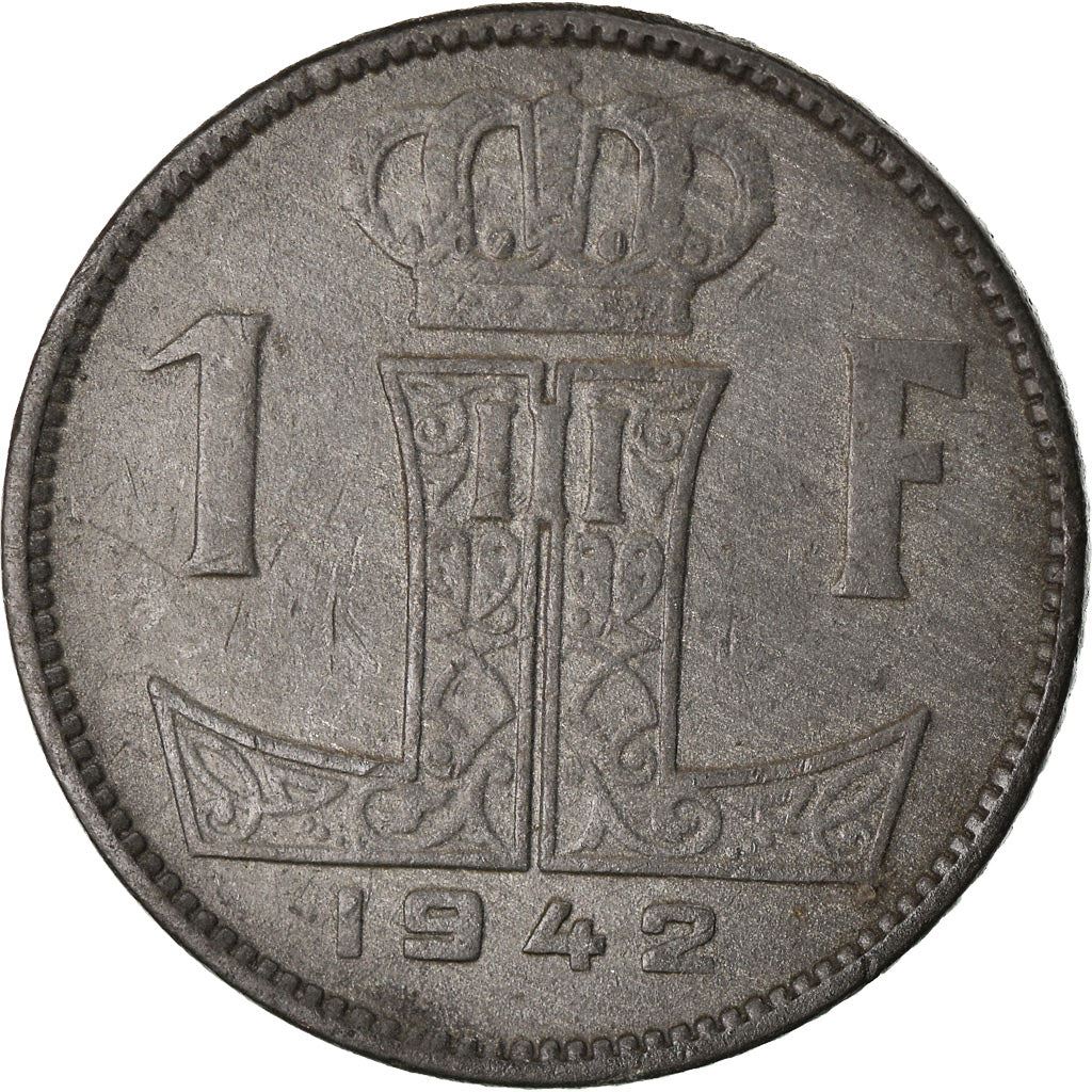 Belgian Coin 1 Franc - Léopold III BELGIQUE | Escutcheon | Lion | KM127 | 1941 - 1947