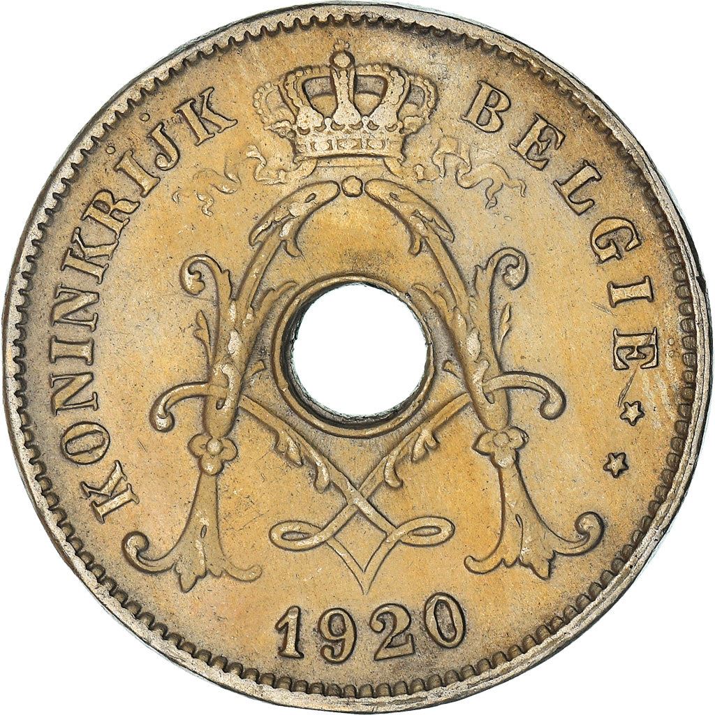 Belgian Coin 10 Centimes - Albert I België | Olive Branch | Star | KM86 | 1911 - 1929