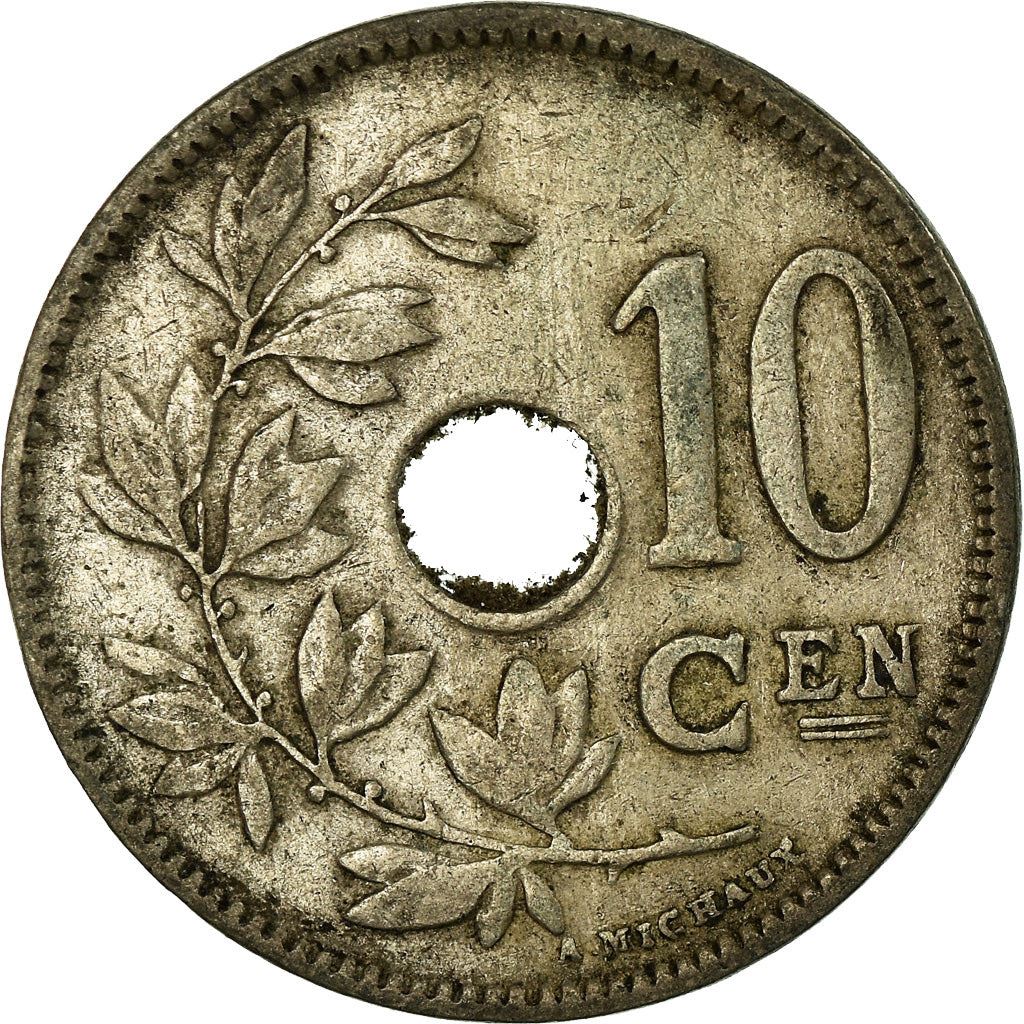 Belgian Coin 10 Centimes - Albert I België | Olive Branch | Star | KM86 | 1911 - 1929