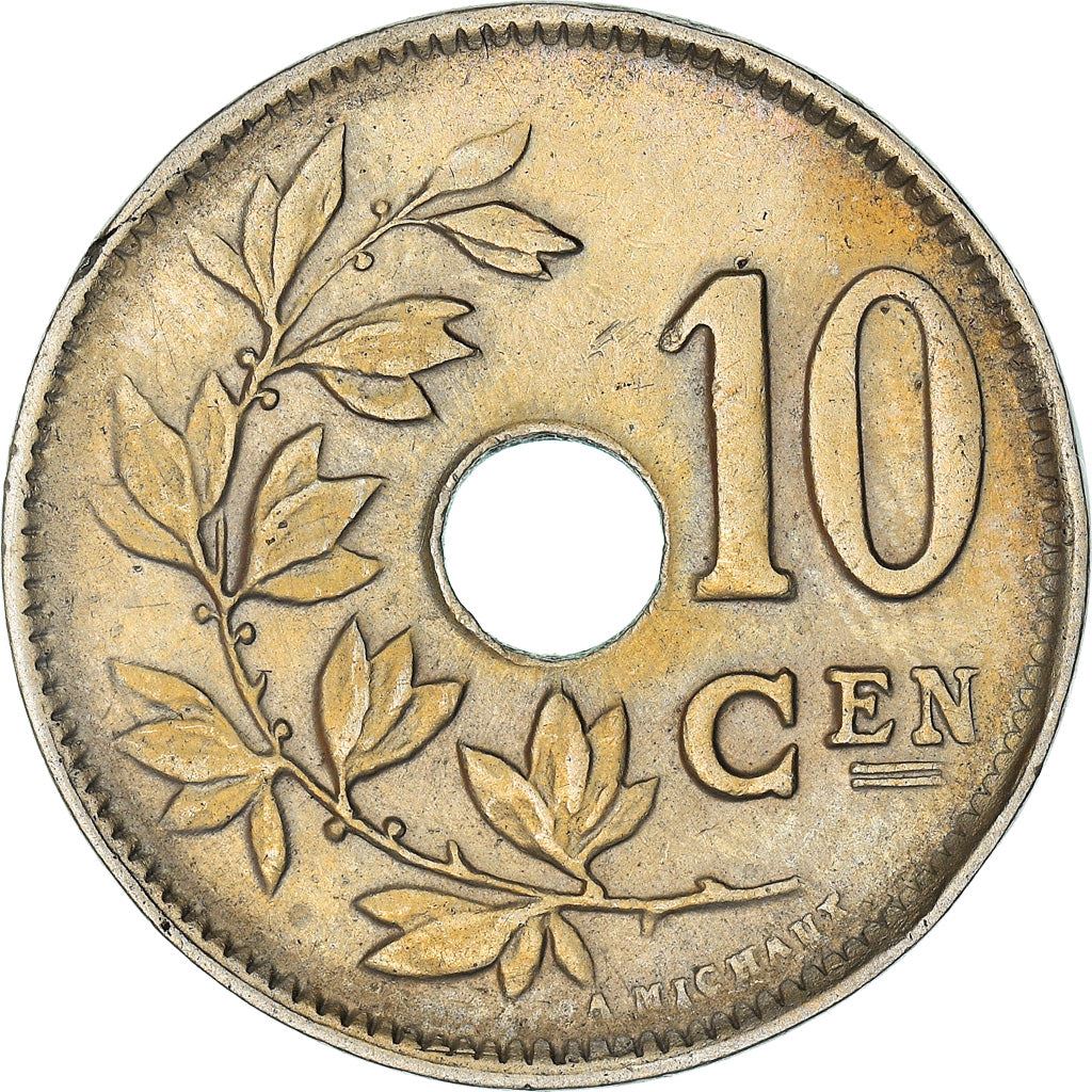 Belgian Coin 10 Centimes - Albert I België | Olive Branch | Star | KM86 | 1911 - 1929