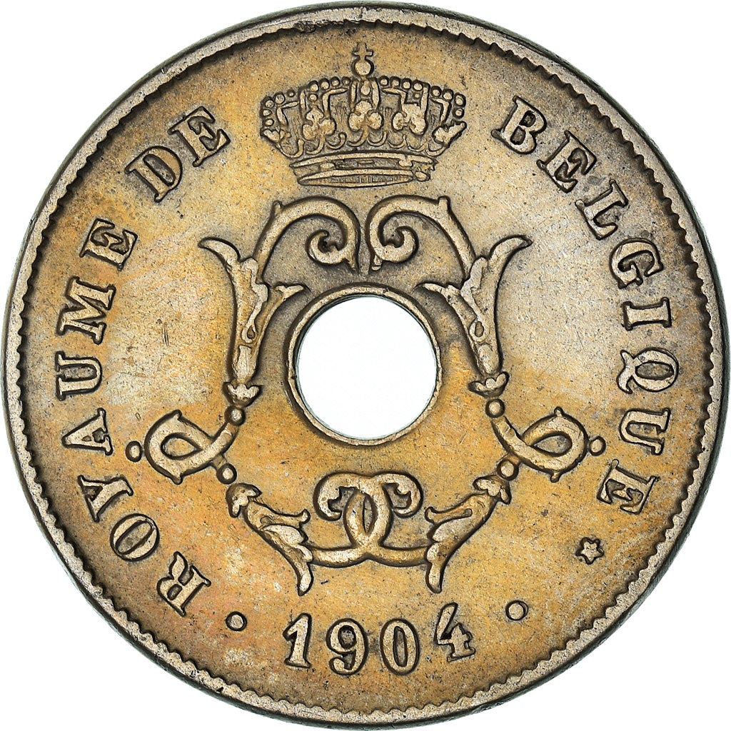 Belgian Coin 10 Centimes - Léopold II Belgique | Olive | Star | KM52 | 1903 - 1906