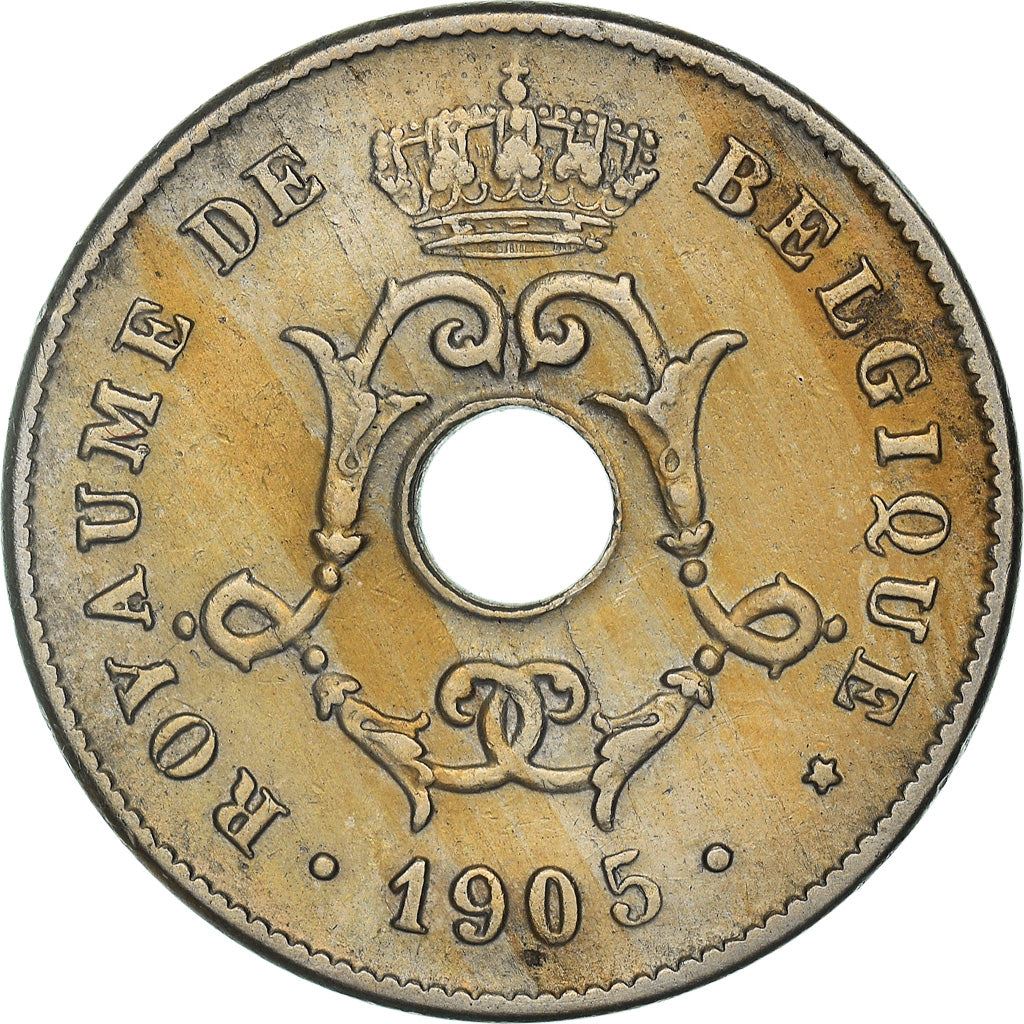 Belgian Coin 10 Centimes - Léopold II Belgique | Olive | Star | KM52 | 1903 - 1906