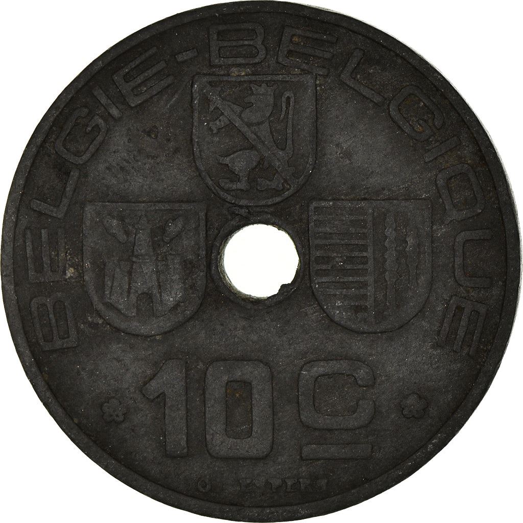 Belgian Coin 10 Centimes - Léopold III BELGIQUE | Liège | Arlon | KM126 | 1941 - 1946