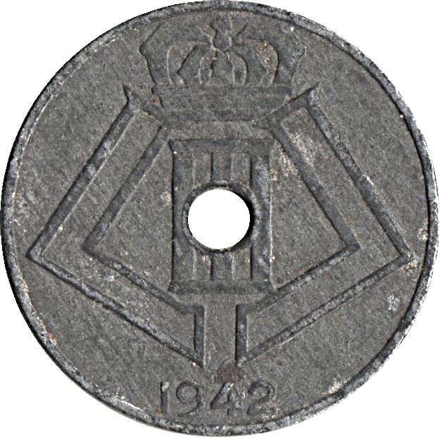 Belgian Coin 10 Centimes - Léopold III BELGIQUE | Liège | Arlon | KM126 | 1941 - 1946